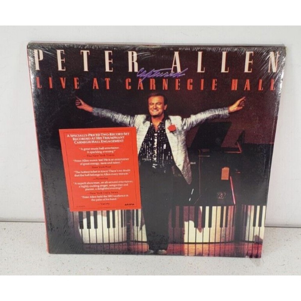 Peter Allen “Captured Live At Carnegie Hall” 1985 Stereo Arista Rec Vinyl LP